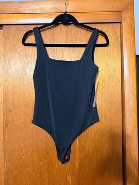 Mono B Black Square Neck Bodysuit